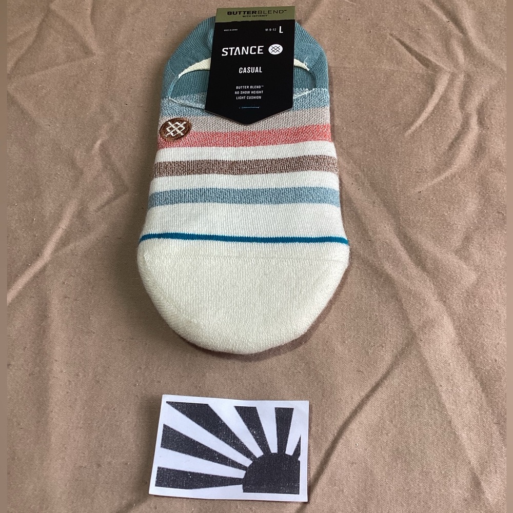 Stance Casual Butter Blend No Show Light Cushion Fillet Vintage White M: 9-12 L